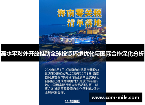 高水平对外开放推动全球投资环境优化与国际合作深化分析